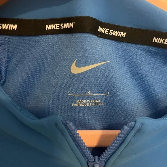 Nike Blue Long Sleeve Swim Dress - Picture 3 of 3